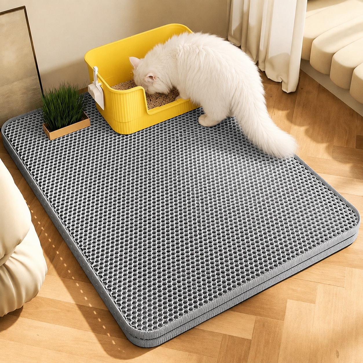 Extra Large Cat Litter Mat – Keep Your Floors Cleaner 🐱