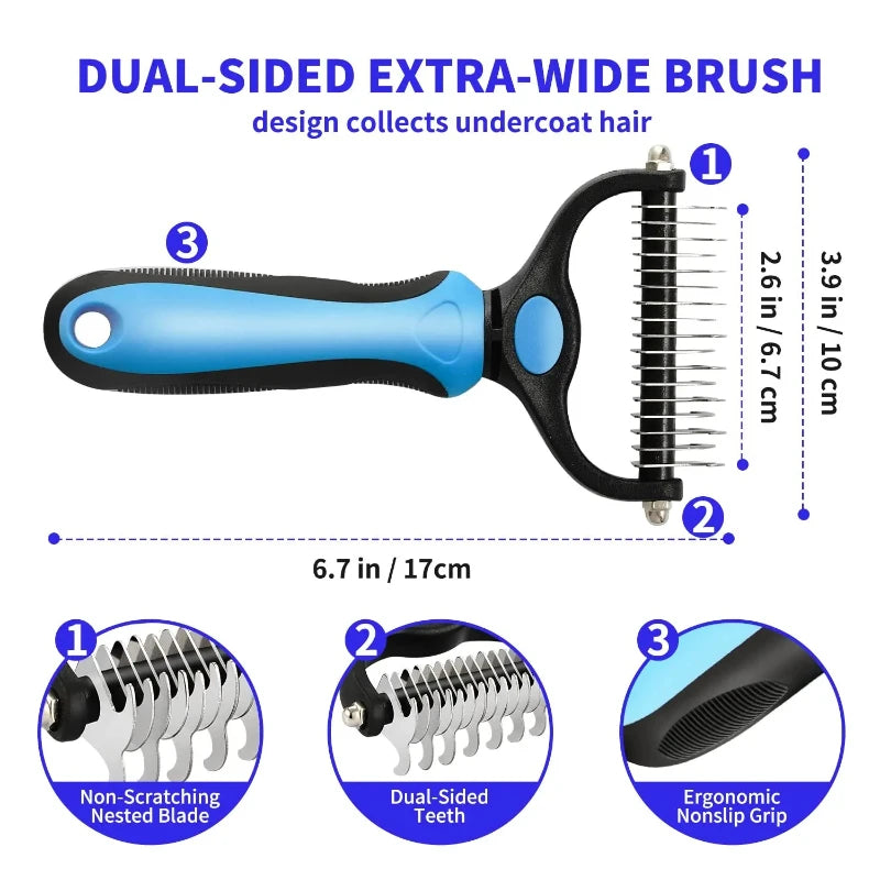 Pet Hair Remover Grooming Brush