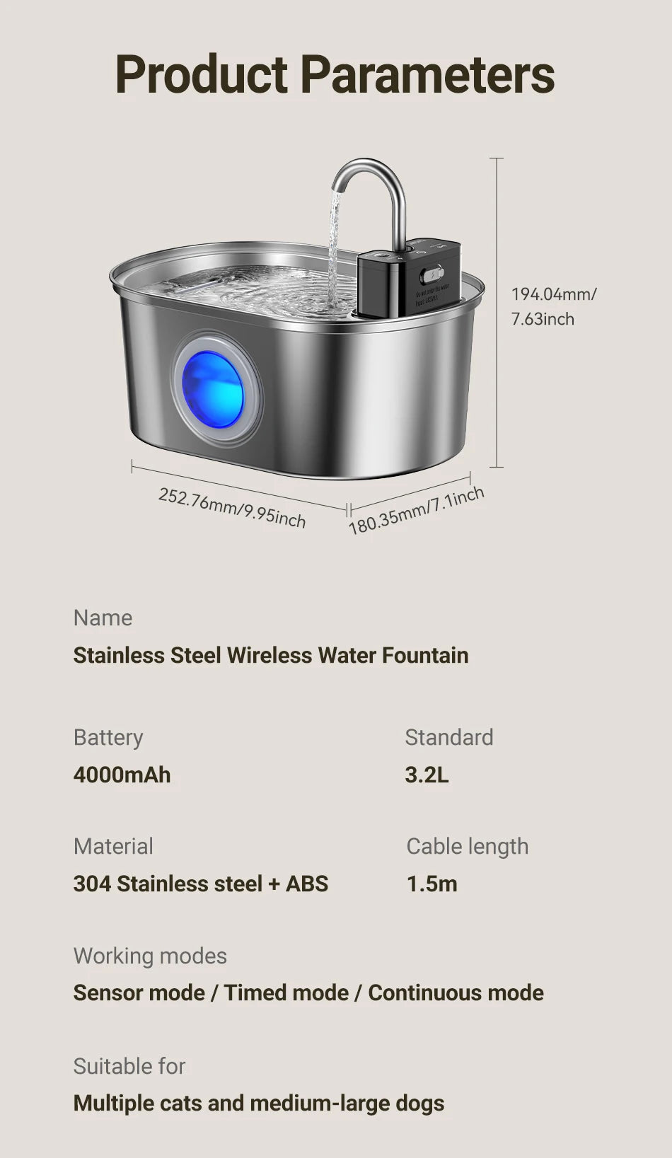 Smart Cat & Dog Water Fountain