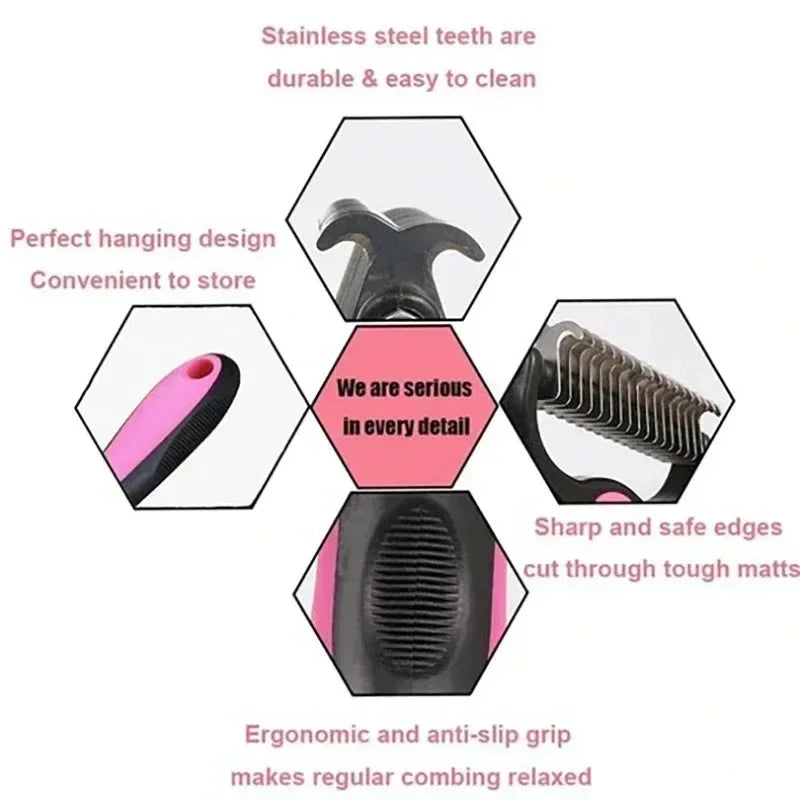 Pet Hair Remover Grooming Brush