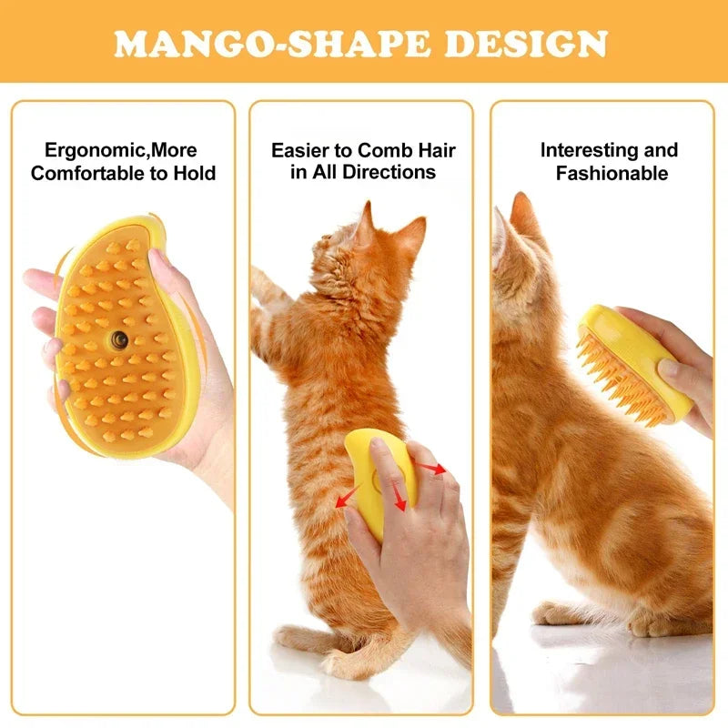 3-in-1 Steam Pet Brush