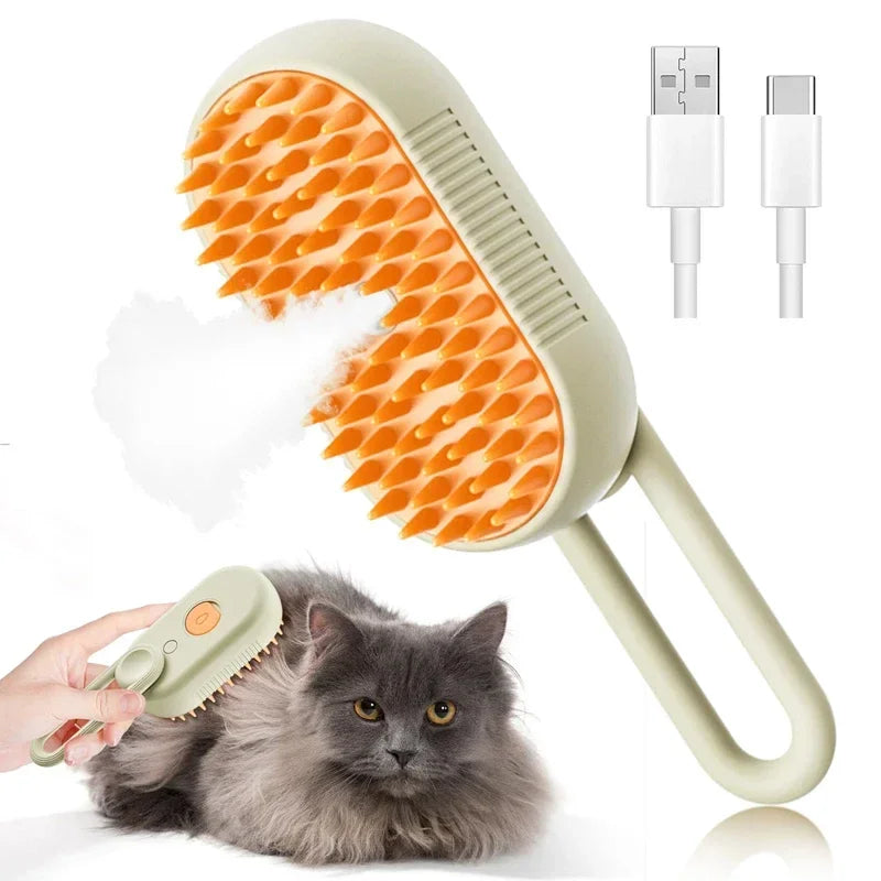 3-in-1 Steam Pet Brush