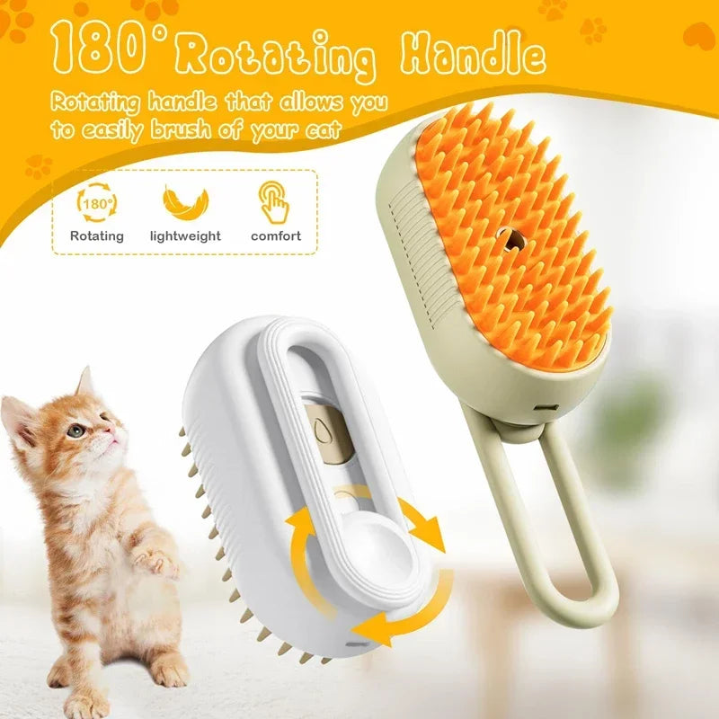 3-in-1 Steam Pet Brush